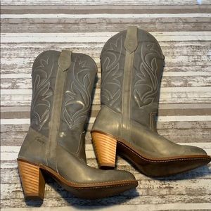 Capezio Gray/Sage Leather Cowboy Boots